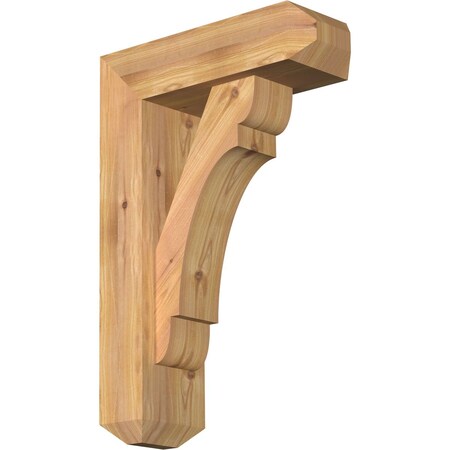 Olympic Craftsman Smooth Bracket w/ Offset Brace, Western Red Cedar, 5 1/2"W x 16"D x 24"H